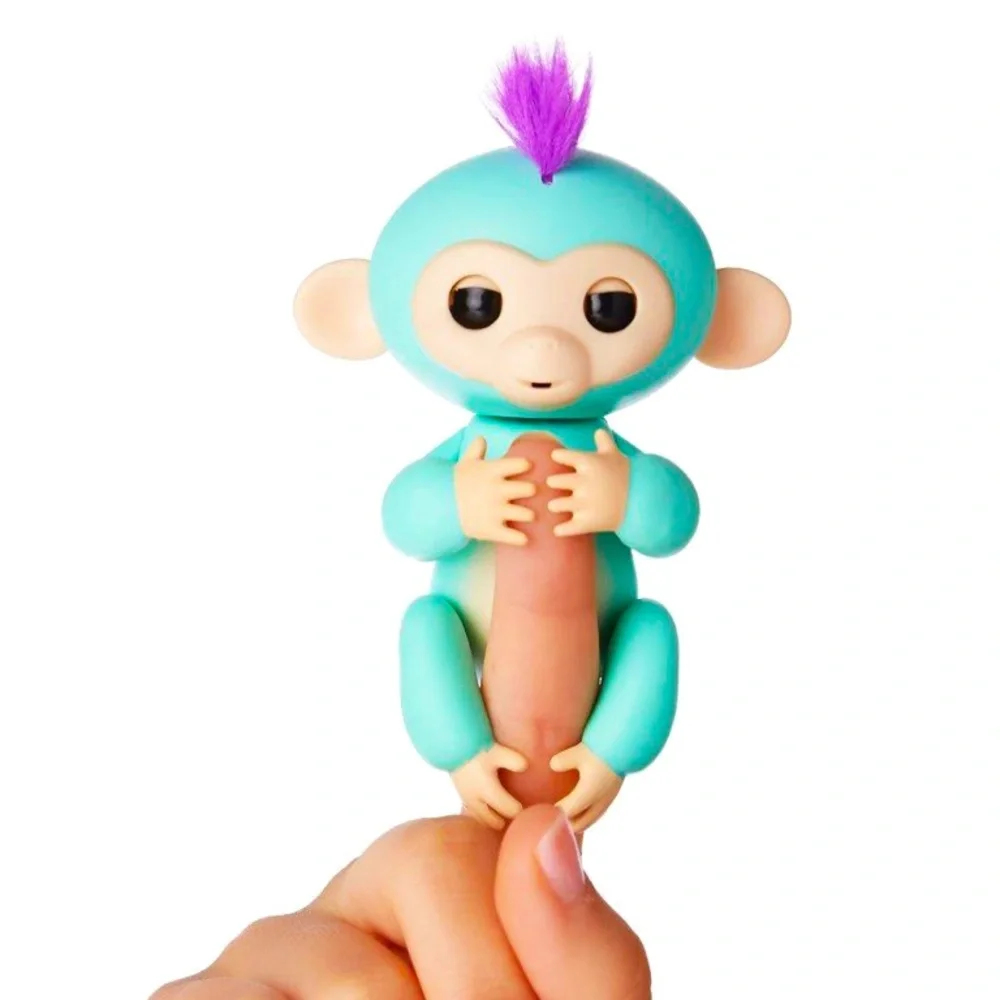 Fingerlings - interactive baby monkey - zoe (turquoise with purple hair) NEW!!! - Picture 7 of 7